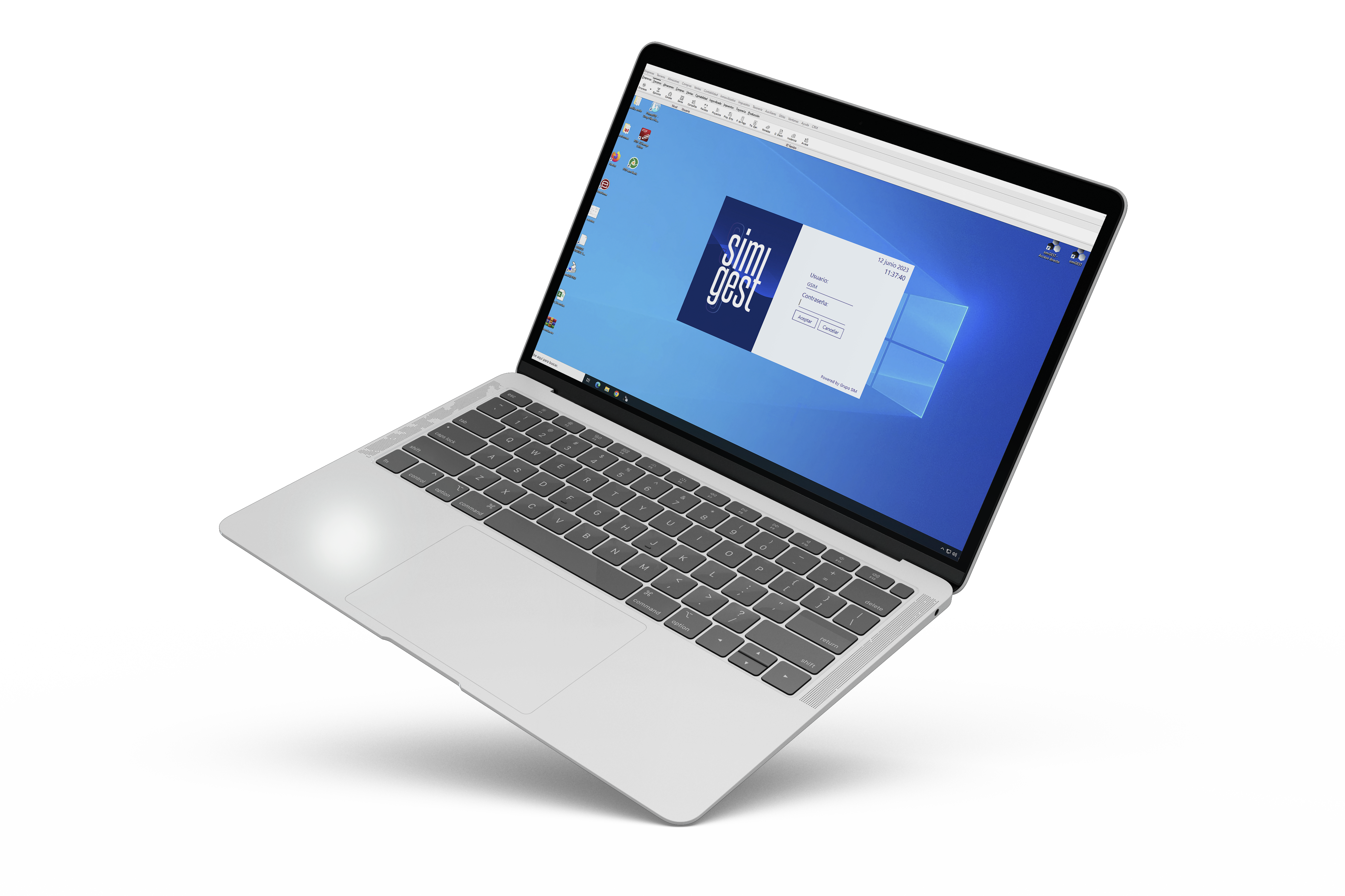 imagen de login de SIMGEST